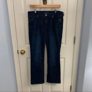 Lucky Brand Brooke Slim Bootcut Ankle Jeans Dark Wash 14/32